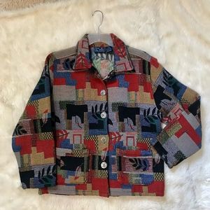 Jane Ashley Vintage Fall Button Jacket